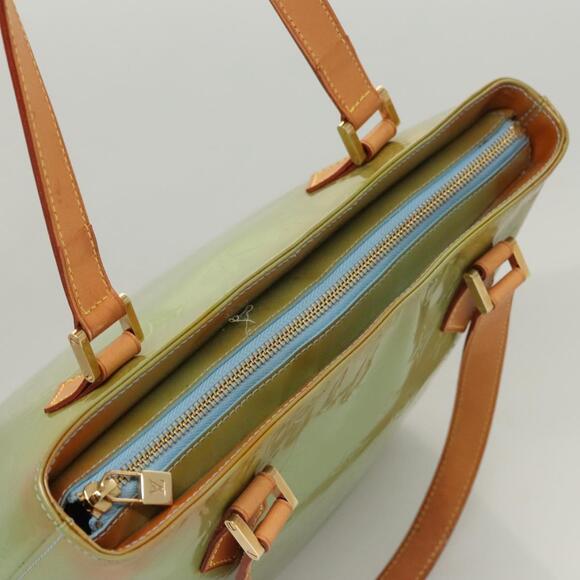 LOUIS VUITTON Monogram Vernis Houston Hand Bag Baby Blue M91005 - Picture 6 of 13